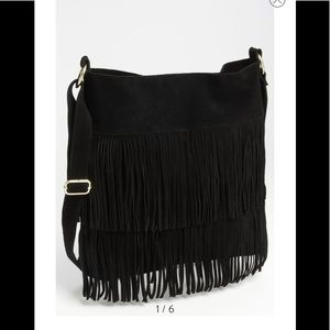 Steve Madden Fringe Suede Crossbody Bag